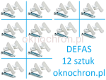 Zabezpieczenie okienne DEFAS zestaw 12 szt.